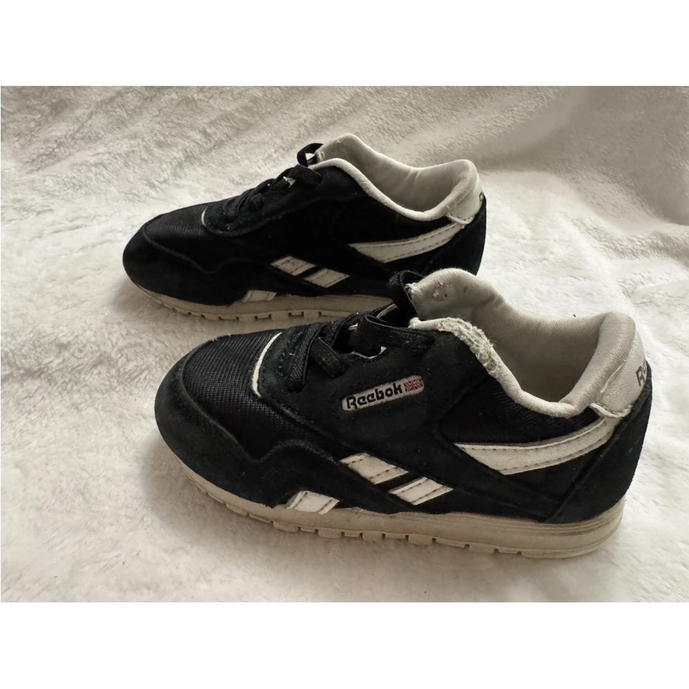 Reebok Kids Black and White Casual Sneakers